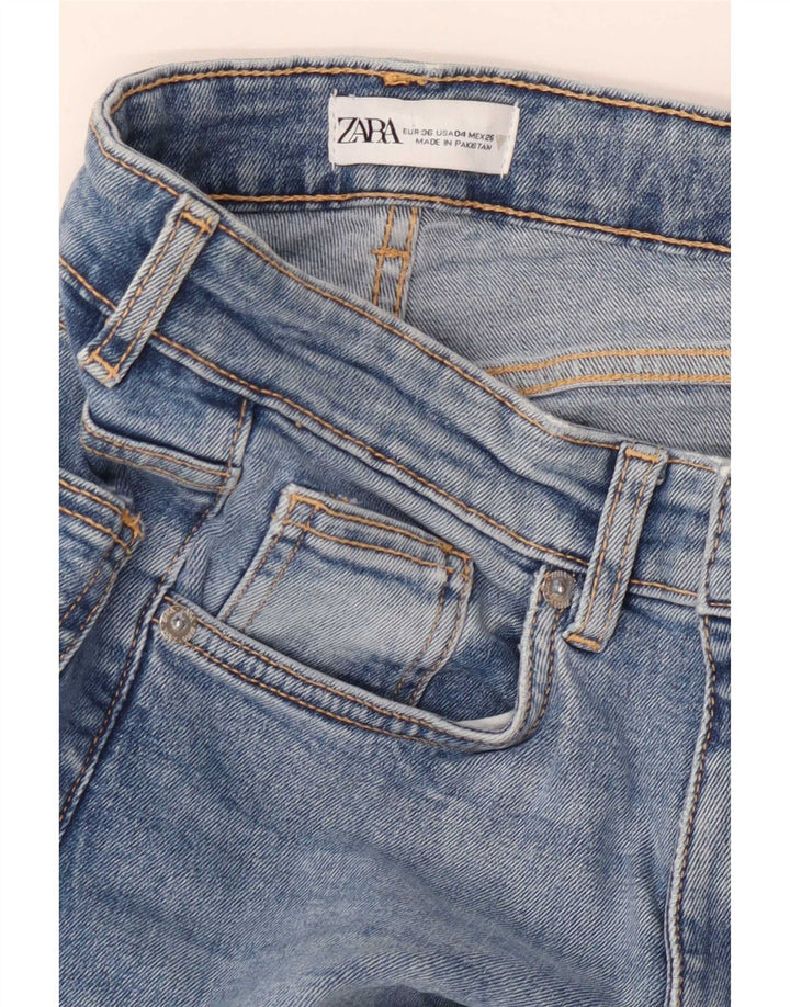 Zara Γυναικείο Τζιν μποτάκι EU 36 XS W26 L26 Μπλε