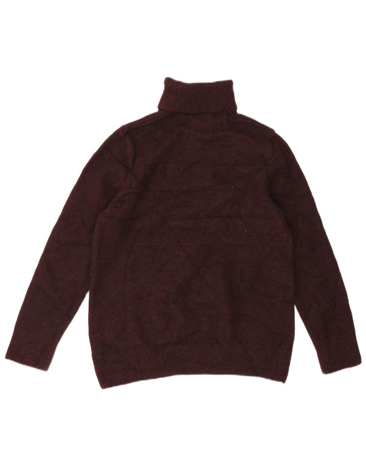Barbour Γυναικείο πουλόβερ με ρολό λαιμόκοψη UK 10 Μικρό καφέ μαλλί