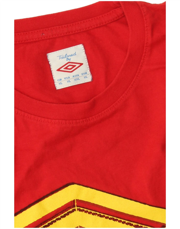 Ανδρικό γραφικό T-Shirt UMBRO Top XL Red
