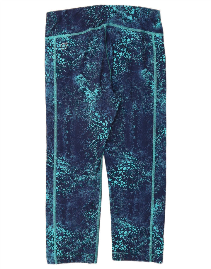 Γυναικεία κολάν Capri Abstract Pattern PUMA UK 12 Medium Blue Polyester