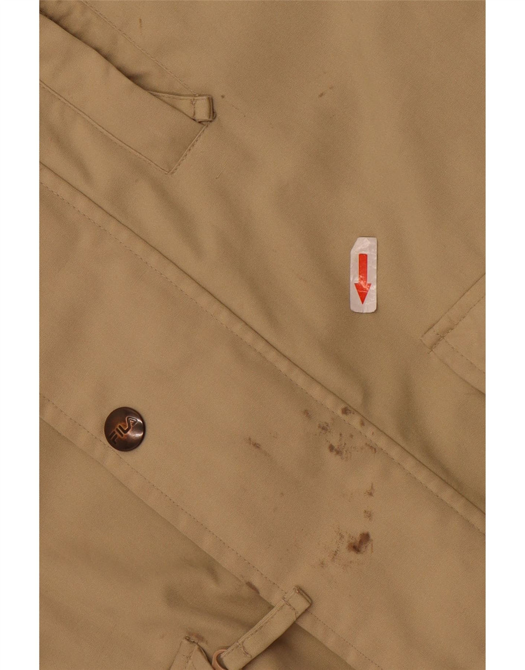 Ανδρικό μπουφάν με κουκούλα Fila IT 52 XL Beige Polyester