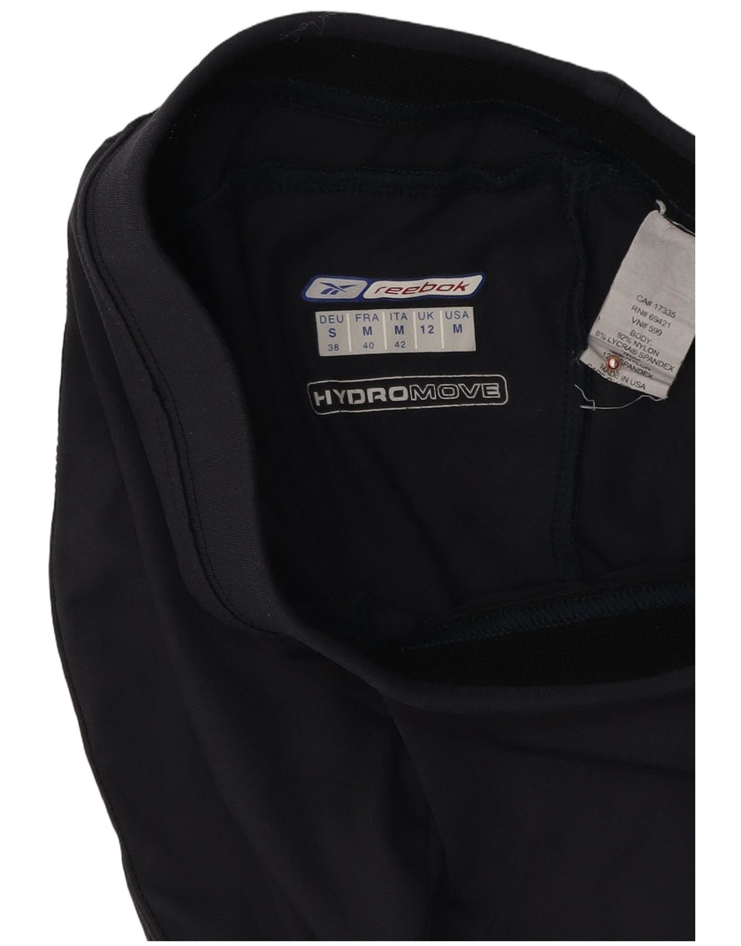 Reebok Γυναικεία φόρμα παντελόνι UK 12 Medium Navy Blue Nylon