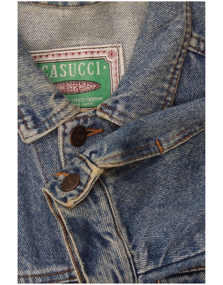 Ανδρικό τζιν μπουφάν Casucci UK 36 Small Blue Cotton