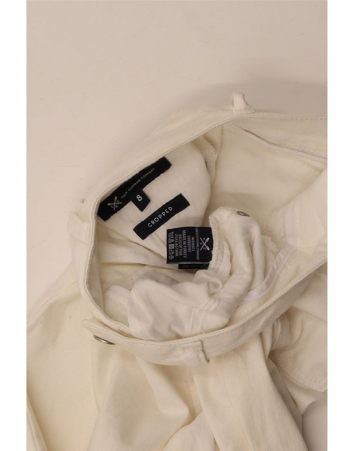 CREW ΕΝΔΥΜΑΤΑ Γυναικεία χαμηλή μέση τζιν UK 8 Small W26 L23 White