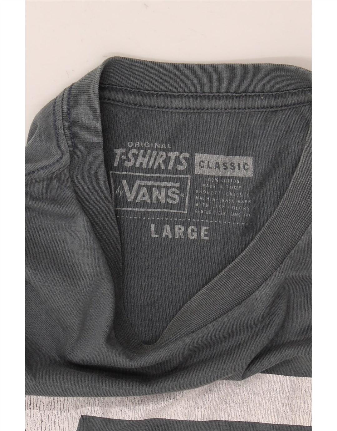 Ανδρικό αντρικό γραφικό μπλουζάκι Vans Top Large Grey