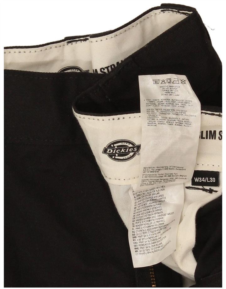Dickies Ανδρικό ίσιο παντελόνι Chino W34 L30 Μαύρο πολυεστέρα