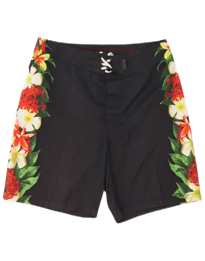 Ανδρικό σορτς κολύμβησης SUNDEK μεσαίο γκρι φλοράλ πολυεστέρας