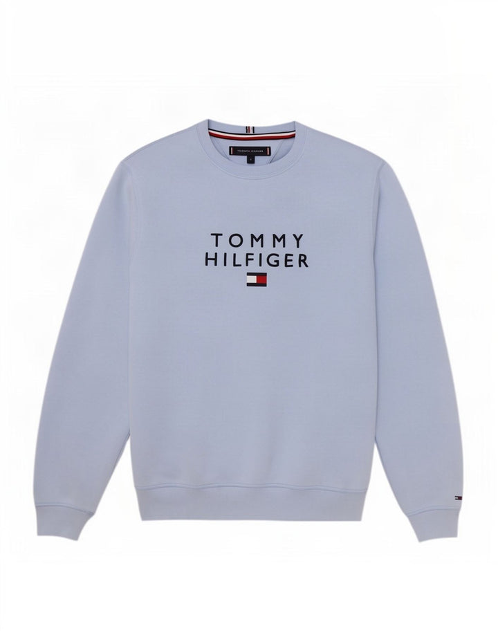 Γραφικό ανδρικό φούτερ Tommy Hilfiger Jumper Μικρό Μπλε Βαμβακερό