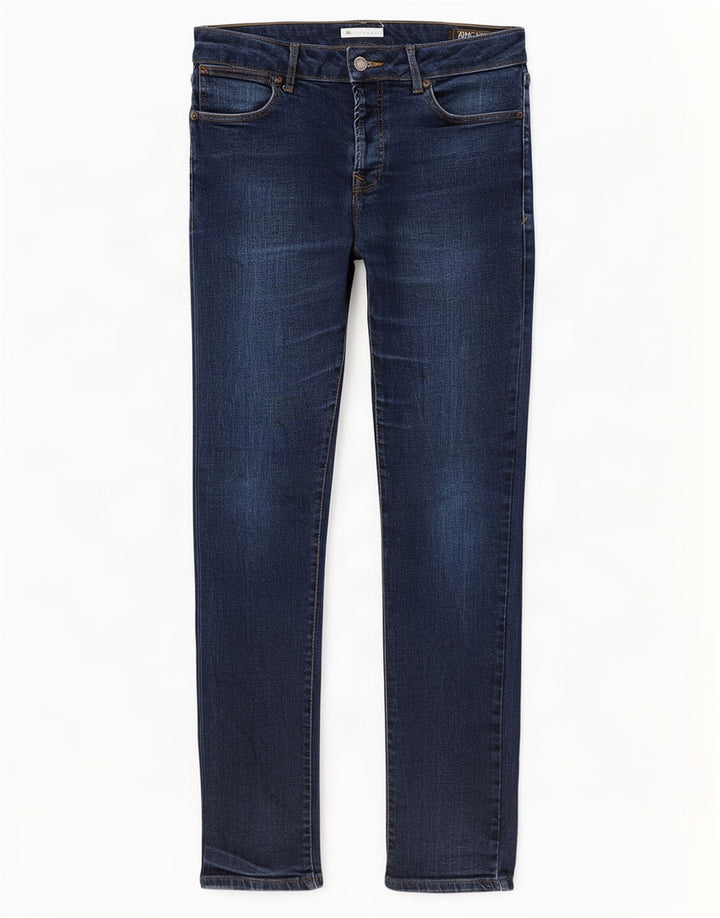 Topman Ανδρικό Slim Jeans W32 L32 Navy Blue Cotton