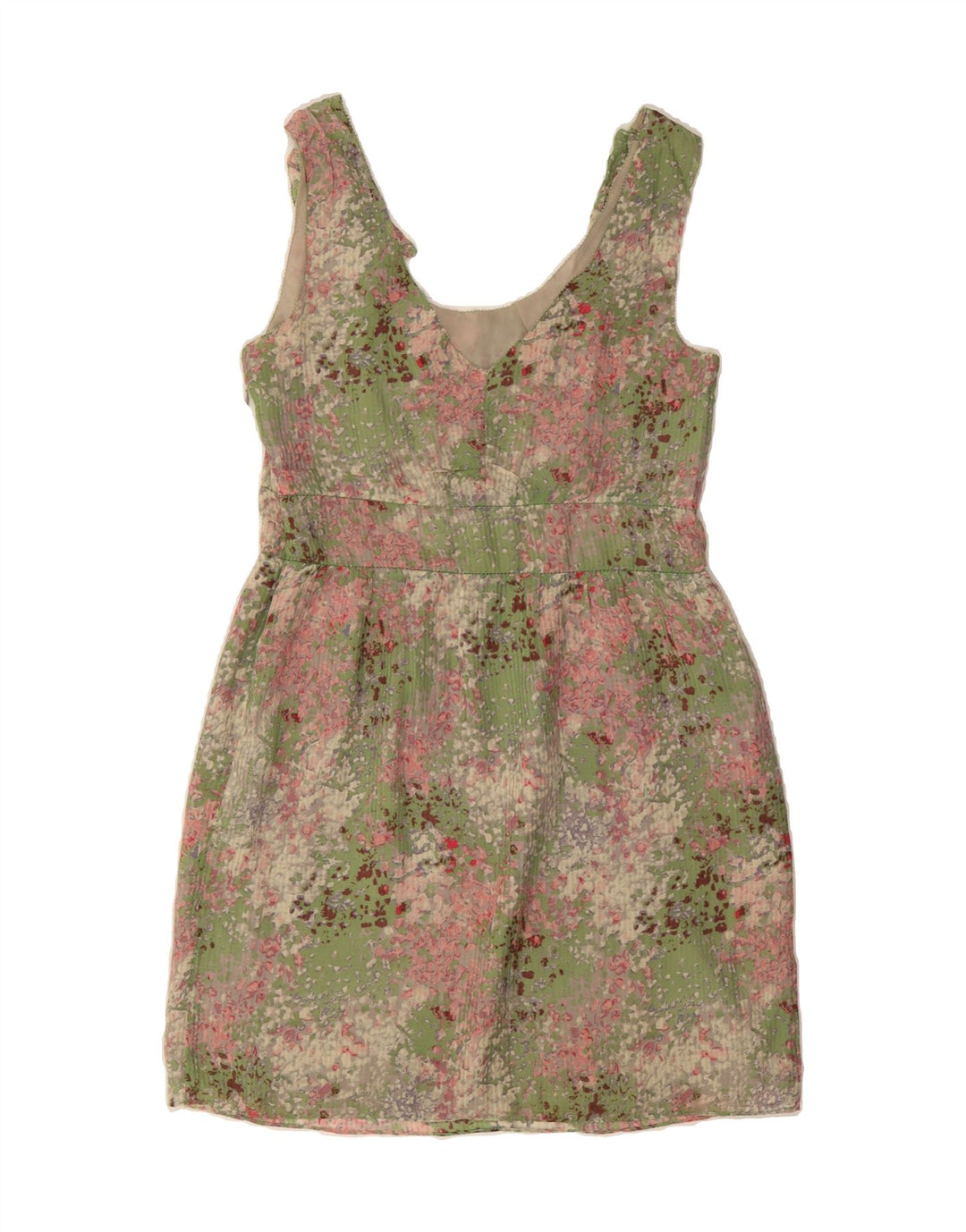 J. CREW Womens Abstract Pattern Sleeveless Sheath Dress US 4 Small Green Vintage J. Crew and Second-Hand J. Crew from Messina Hembry 
