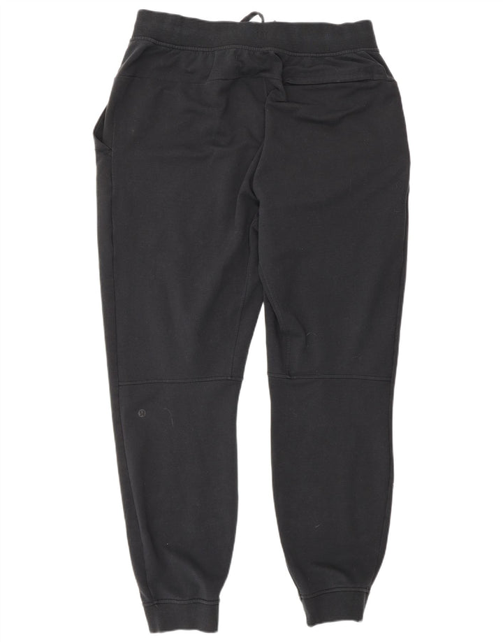 Lululemon γυναικεία φόρμα παντελόνι Joggers UK 14 μεγάλο μαύρο βαμβακερό