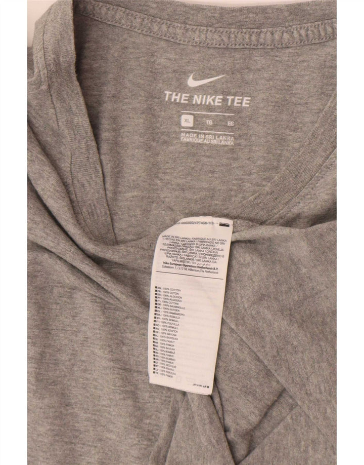 Ανδρικό T-Shirt Nike τοπ XL, βαμβακερό γκρι