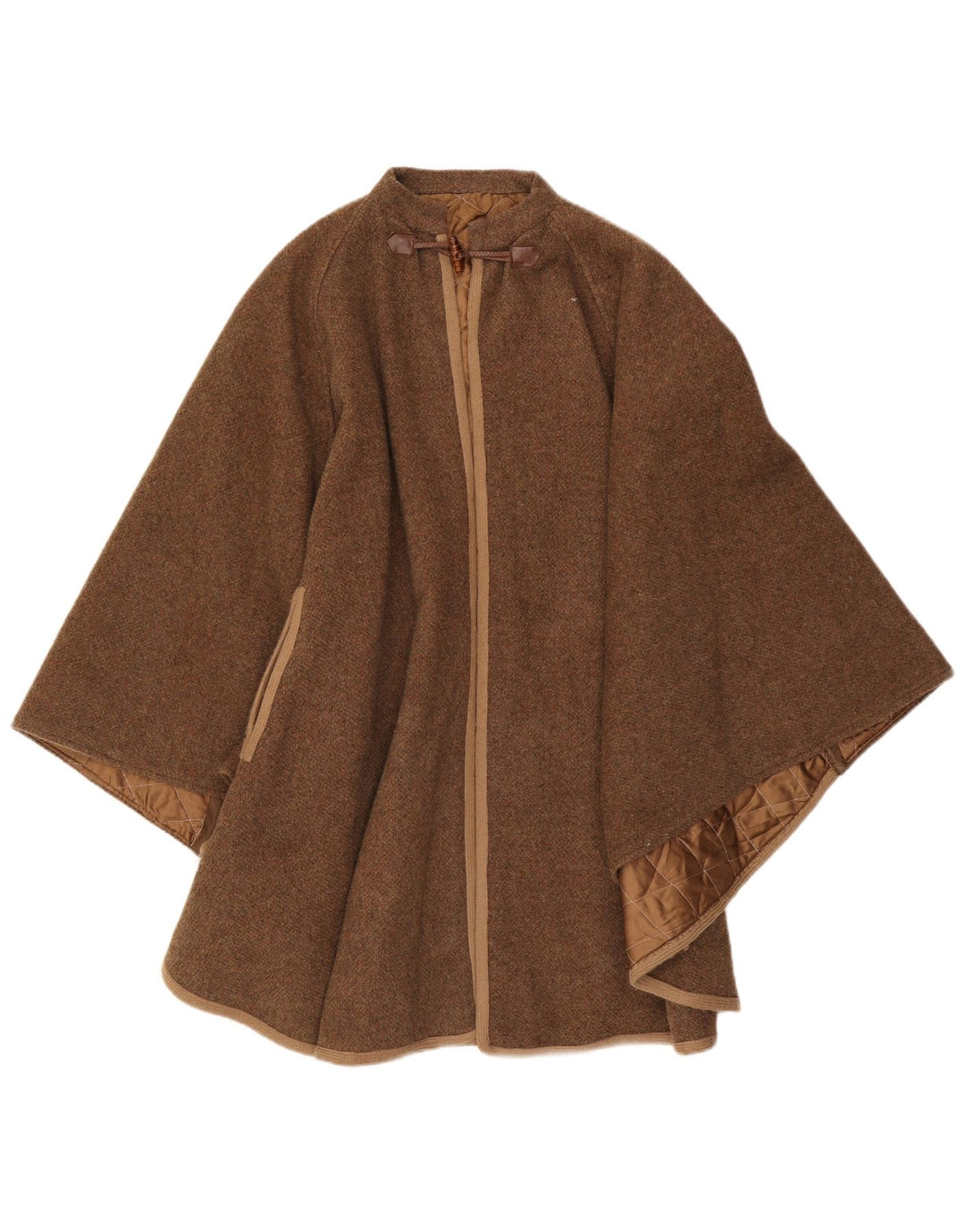 Vintage Γυναικείο Παλτό Poncho One Size Καφέ