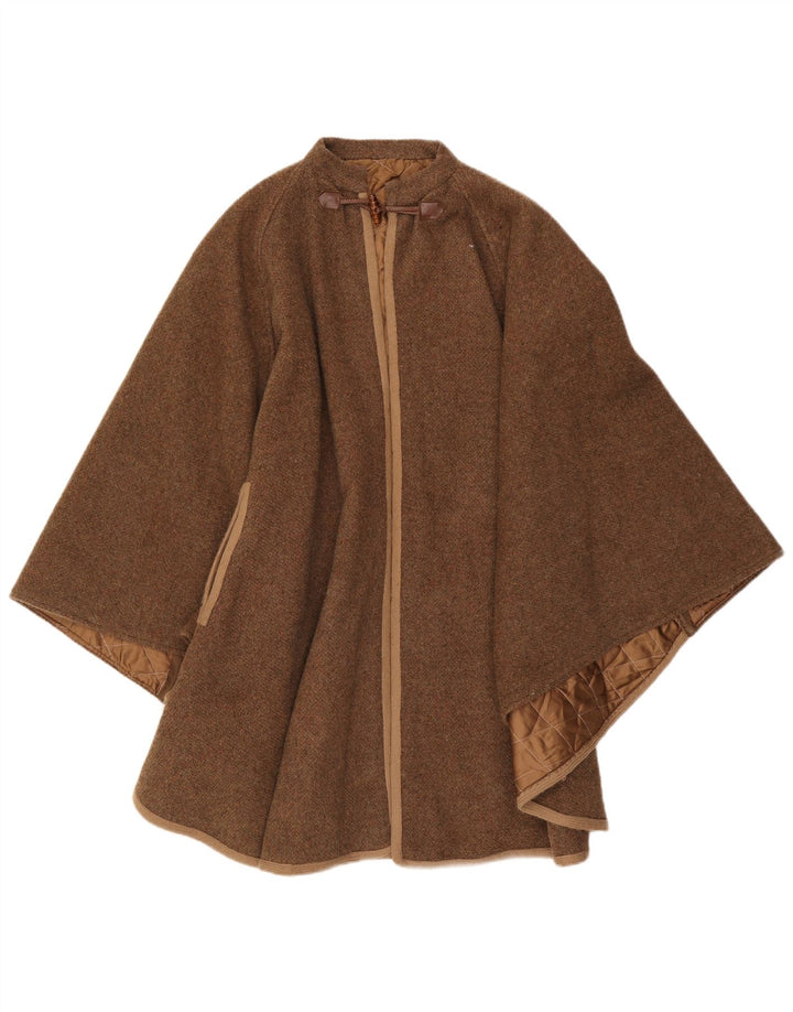 Vintage Γυναικείο Παλτό Poncho One Size Καφέ