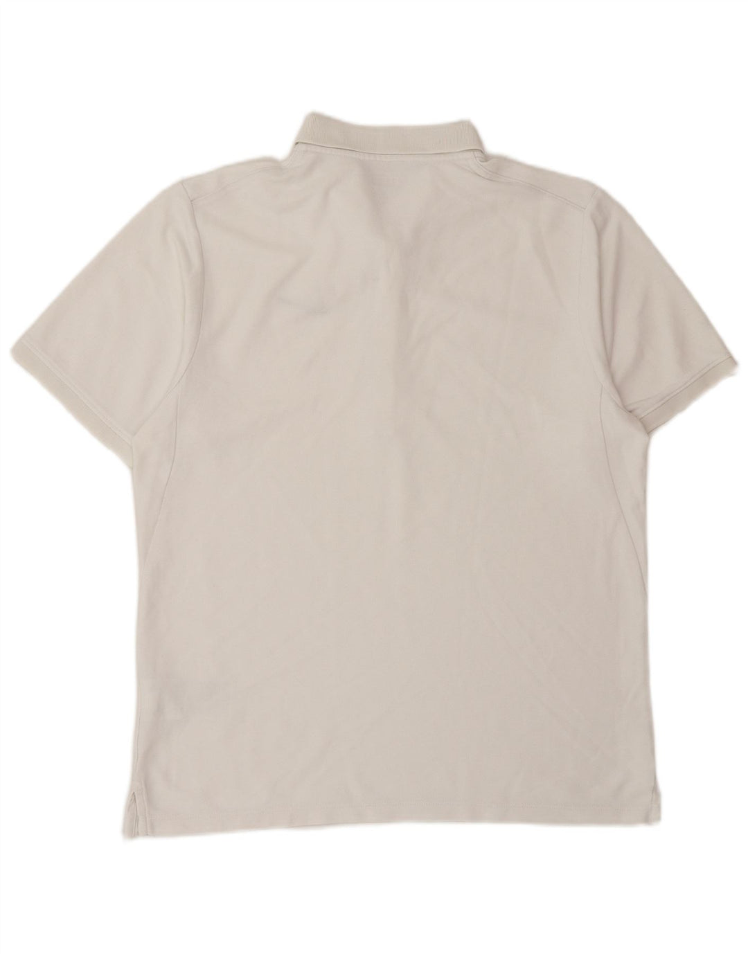 Ανδρικό πουκάμισο πόλο NIKE, μεσαίο λευκό βαμβακερό