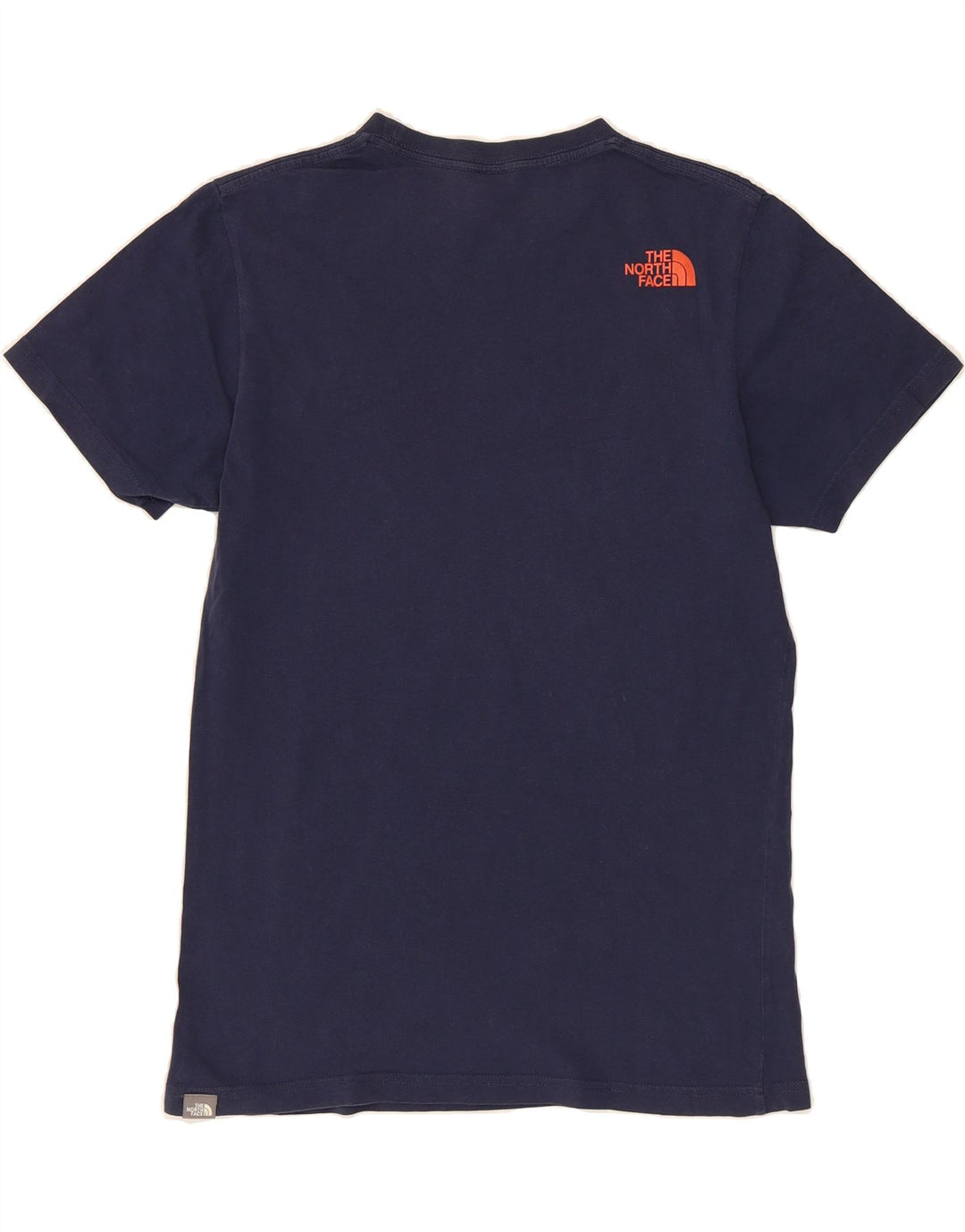 THE NORTH FACE Mens Graphic T-Shirt Top Small Navy Blue Vintage The North Face and Second-Hand The North Face from Messina Hembry 