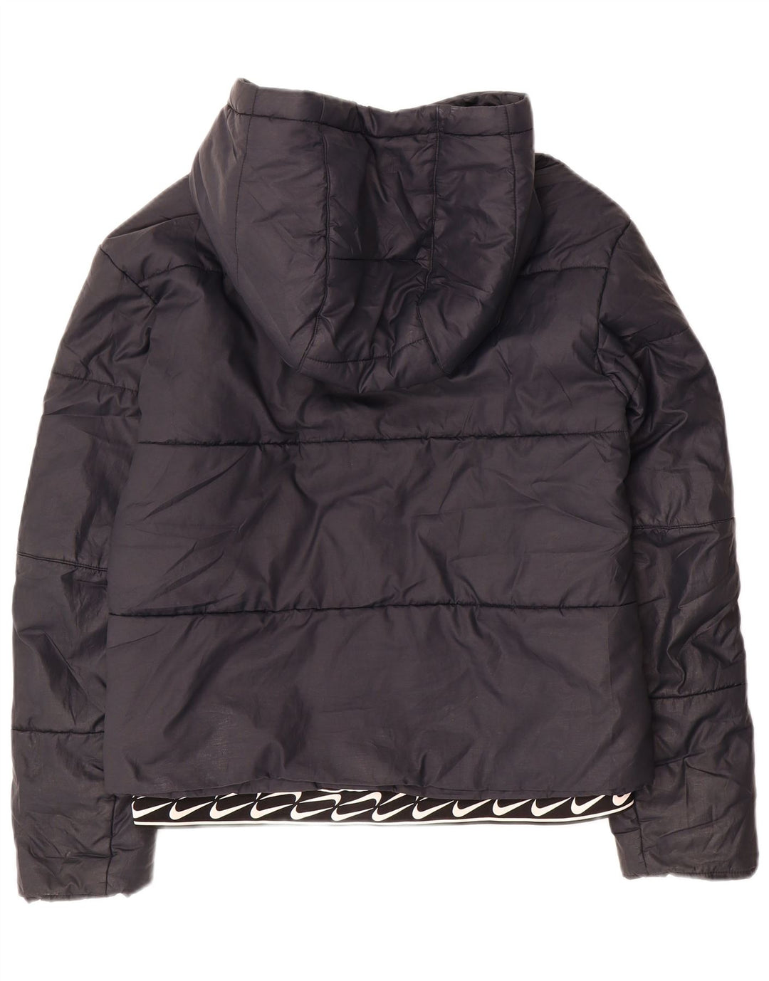 Γυναικείο μπουφάν Nike με κουκούλα UK 10 Small Black Polyester