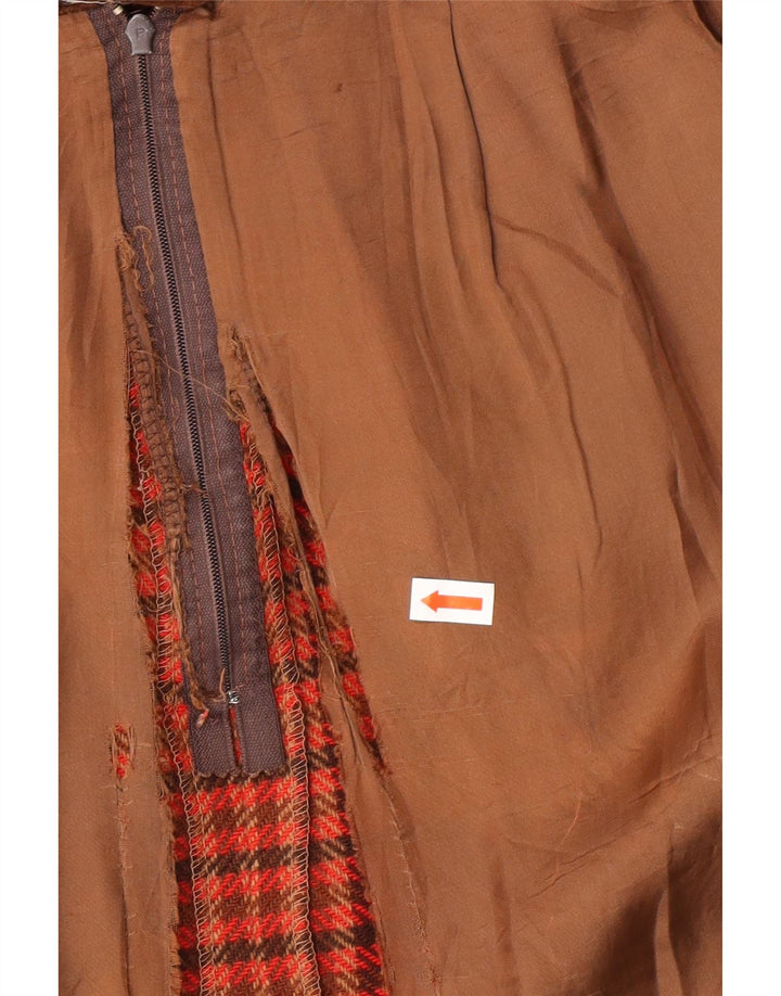 VALENTINO Γυναικεία φούστα Miss V A-Line W30 Μεσαίο κόκκινο μαλλί Houndstooth