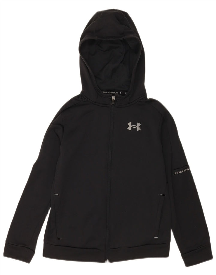 Under Armour Boys Zip Hoodie πουλόβερ 9-10 ετών Μεσαίο μαύρο πολυεστέρα