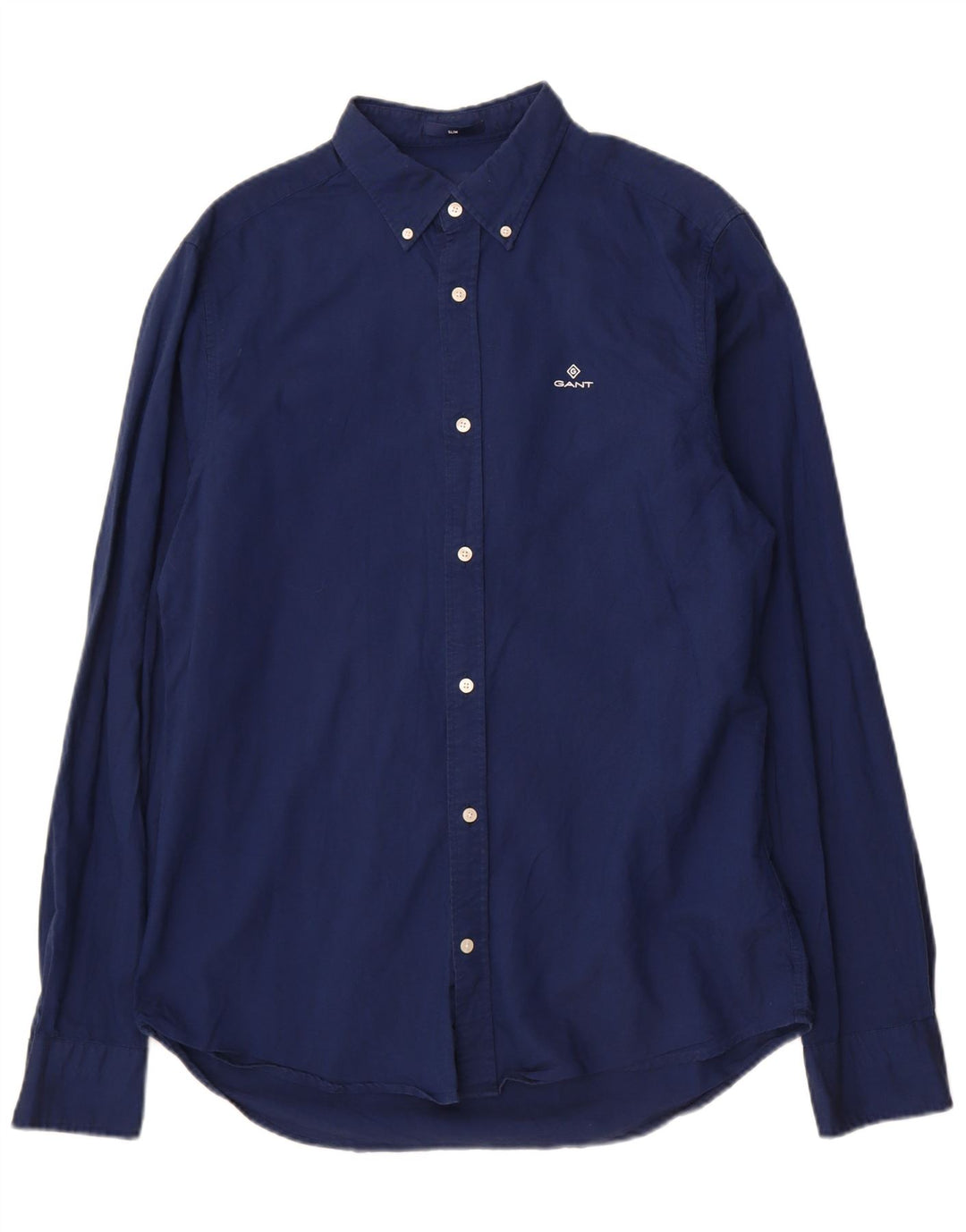 Ανδρικό πουκάμισο Gant Slim Size 41/42 16 1/2 Large Navy Blue Cotton