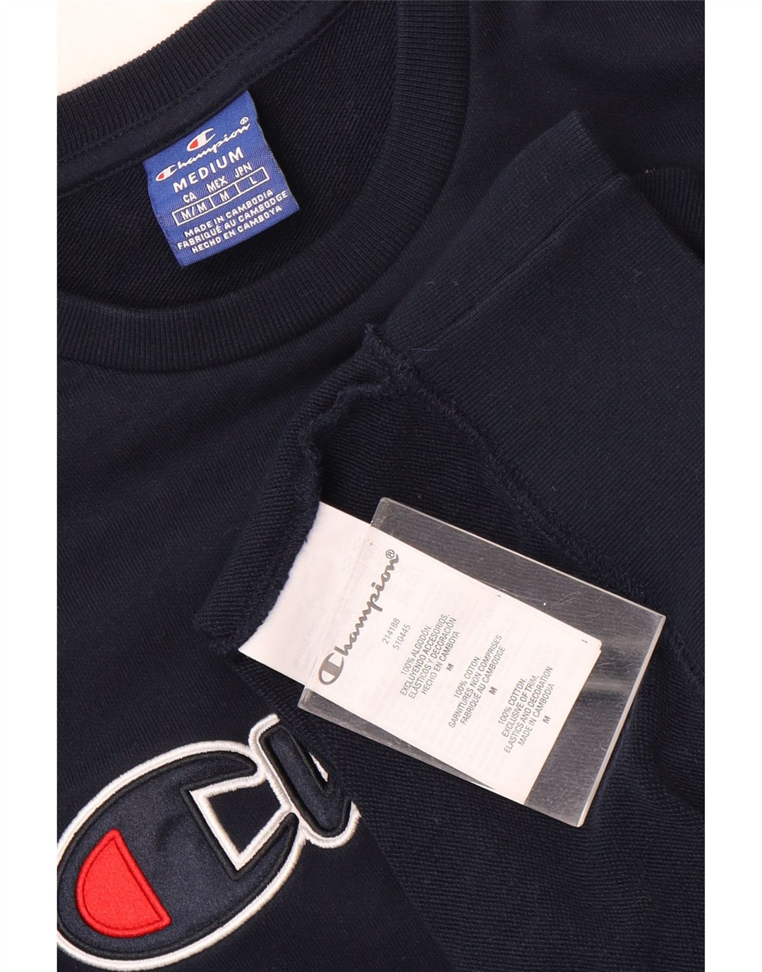 Ανδρικό γραφικό φούτερ Champion Jumper Medium Navy Blue Cotton