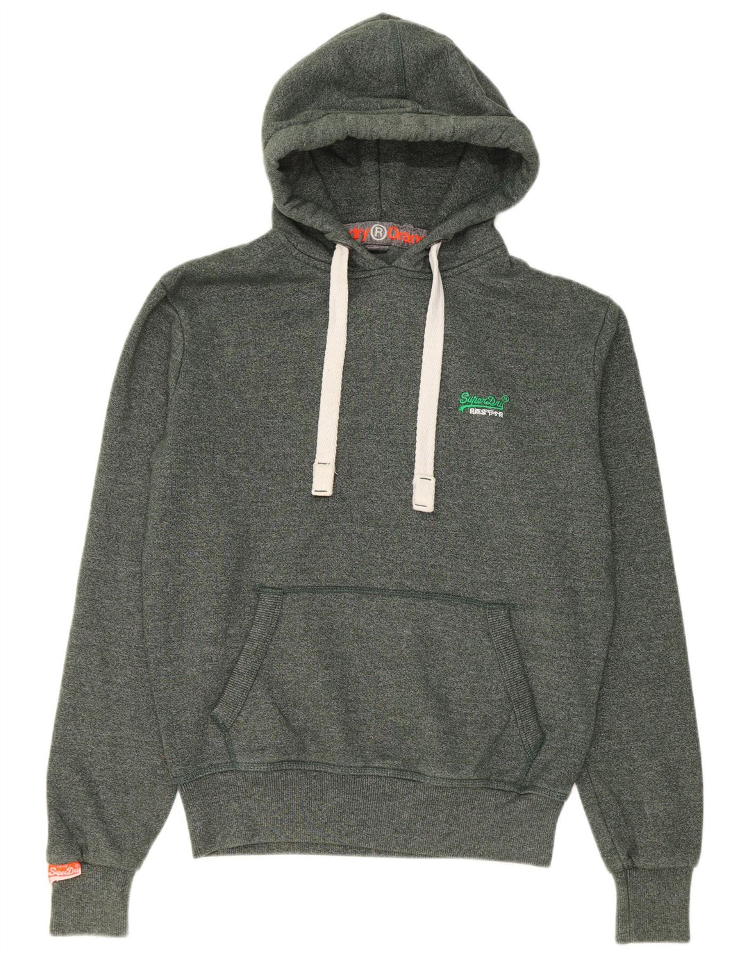 Superdry Ανδρικό φούτερ με κουκούλα βαμβακερό μεσαίο πράσινο