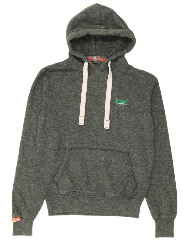 Superdry Ανδρικό φούτερ με κουκούλα βαμβακερό μεσαίο πράσινο