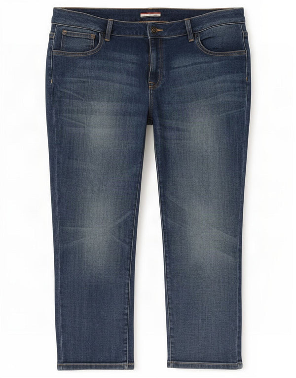 Tommy Hilfiger Cropped Jeans US 12 Large W34 L25 Blue Cotton