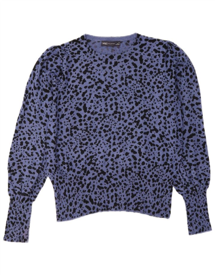 Marks & Spencer Γυναικείο πουλόβερ με λαιμόκαυστο UK 12 Medium Blue