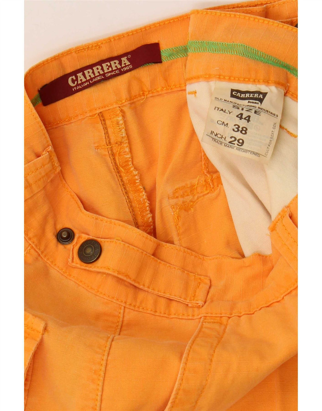 Carrera Ανδρικό σορτς Cargo W29 Μικρό πορτοκαλί βαμβακερό