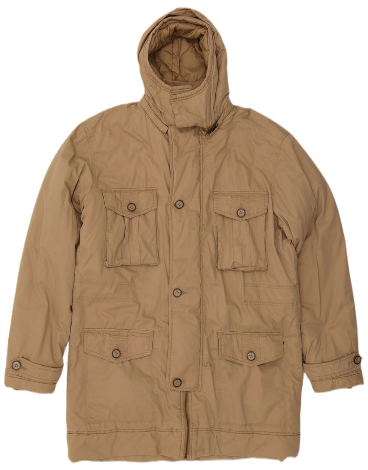 Ανδρικό μπουφάν Parka με κουκούλα Wrangler UK 44 2XL Beige Polyamide