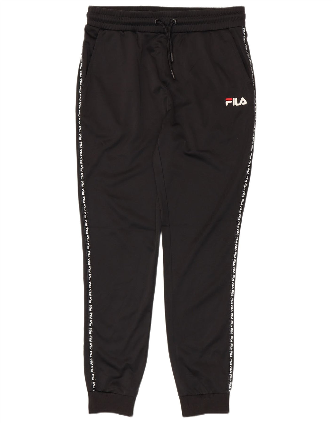 Ανδρική φόρμα γραφικής Fila Παντελόνι Joggers Μικρό μαύρο ριγέ πολυεστέρα
