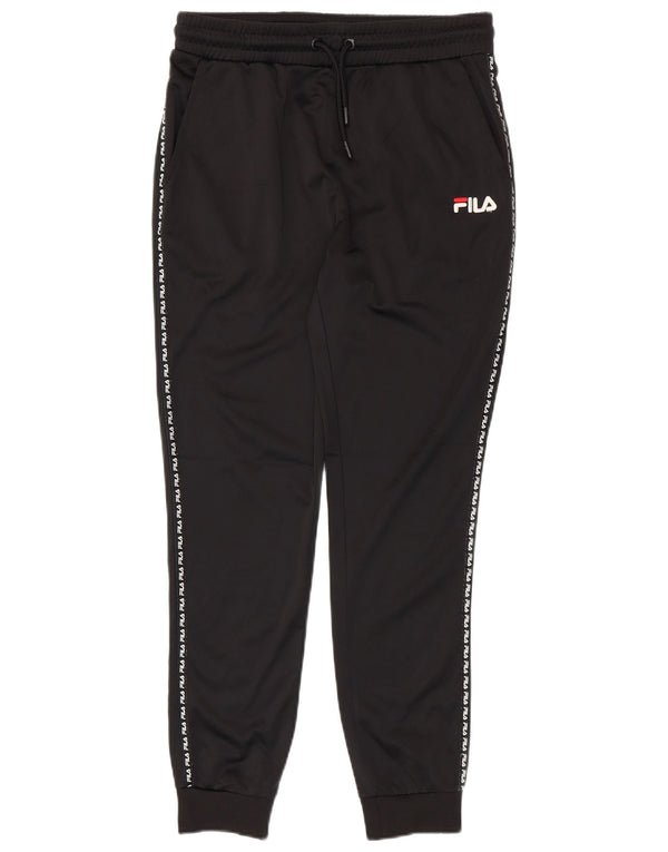 Ανδρική φόρμα γραφικής Fila Παντελόνι Joggers Μικρό μαύρο ριγέ πολυεστέρα
