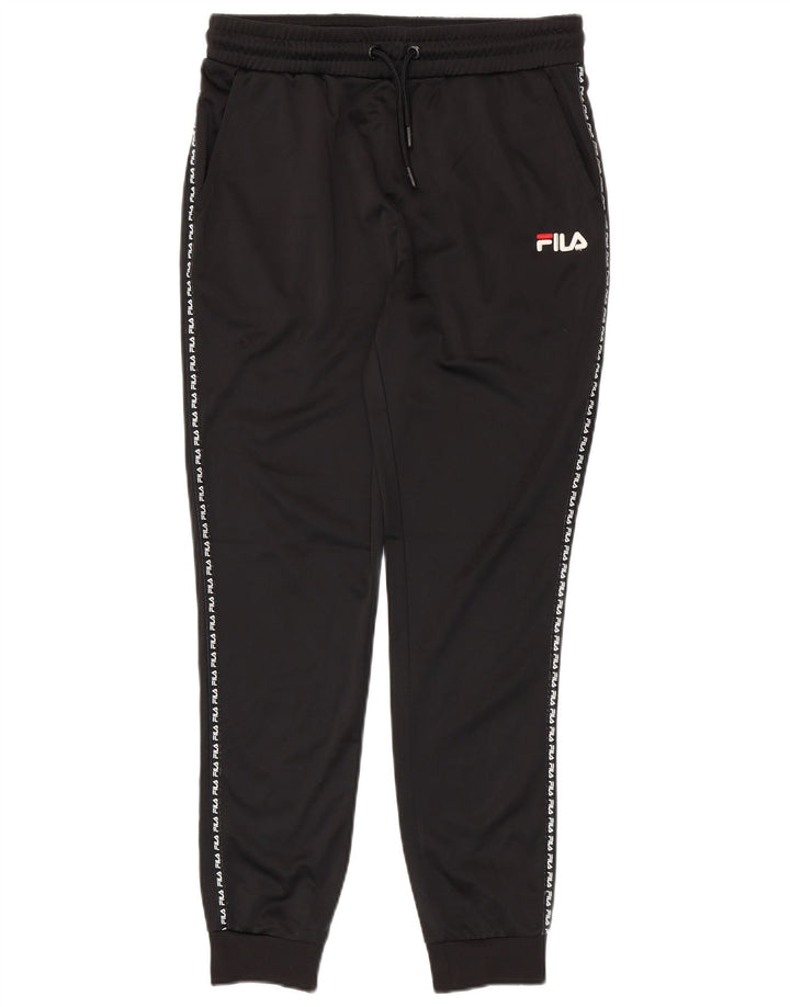 Ανδρική φόρμα γραφικής Fila Παντελόνι Joggers Μικρό μαύρο ριγέ πολυεστέρα