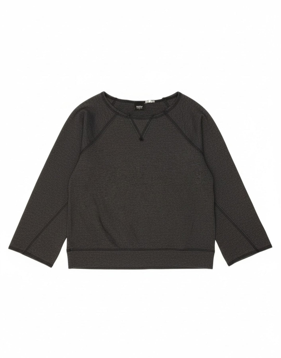 MOSSIMO Womens Top Long Sleeve UK 12 Medium Grey