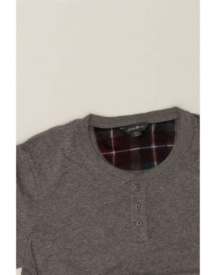EDDIE BAUER Mens T-Shirt Top Medium Grey Cotton Vintage Eddie Bauer and Second-Hand Eddie Bauer from Messina Hembry 