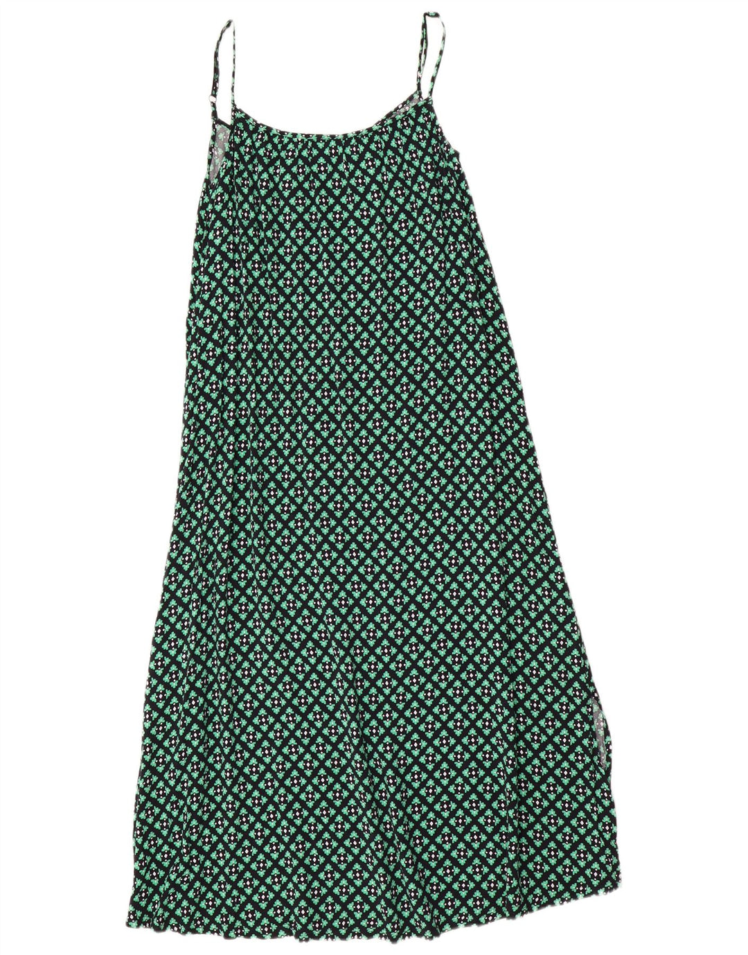 Γυναικείο Slip Dress Marks & Spencer UK 6 XS Green Check Viscose