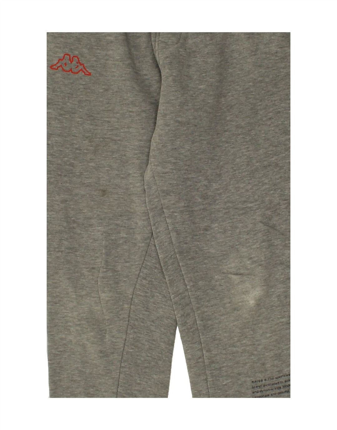 KAPPA Boys Graphic Tracksuit Trousers Joggers 9-10 Years  Grey Vintage Kappa and Second-Hand Kappa from Messina Hembry 