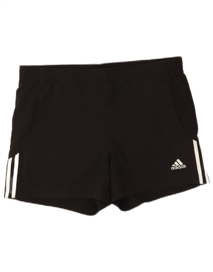 Ανδρικό αθλητικό σορτς Adidas από μεσαίο μαύρο πολυεστέρα