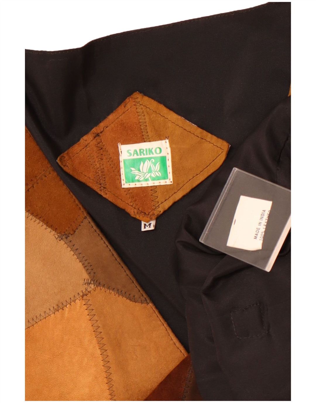 Vintage γυναικείο σουέτ γιλέκο UK 14 Μεσαίο καφέ Δερμάτινο συνονθύλευμα