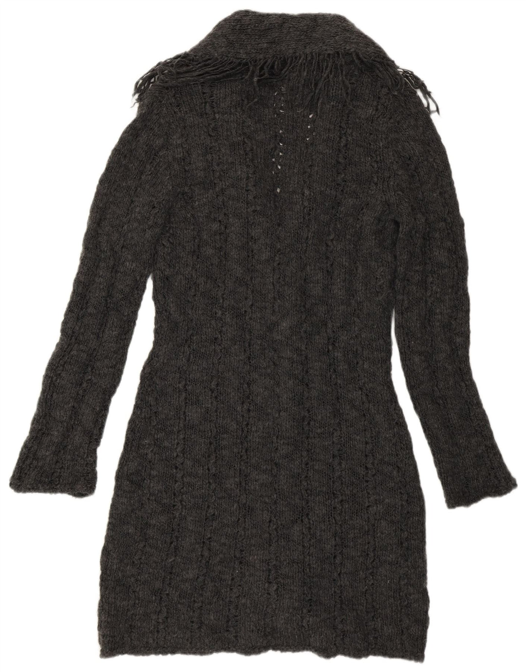 Marks & Spencer Γυναικείο πουλόβερ Longline Cardigan UK 12 Μεσαίο Γκρι Ακρυλικό