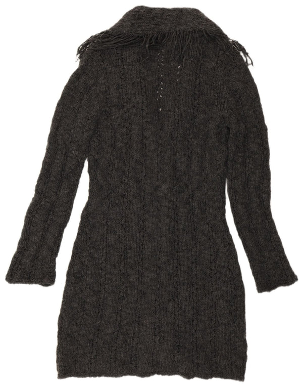 Marks & Spencer Γυναικείο πουλόβερ Longline Cardigan UK 12 Μεσαίο Γκρι Ακρυλικό