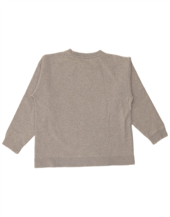 TIMBERLAND Womens Graphic Sweatshirt Jumper UK 14 Medium Grey Cotton