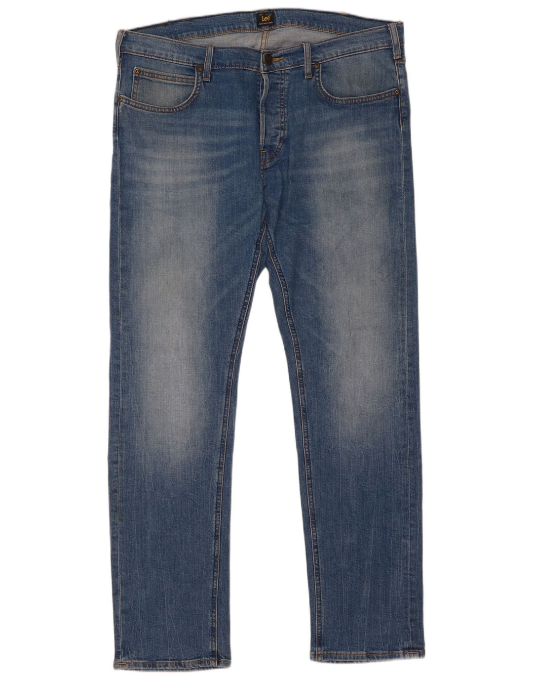 Lee Mens Daren Slim Jeans W36 L32 Blue Cotton