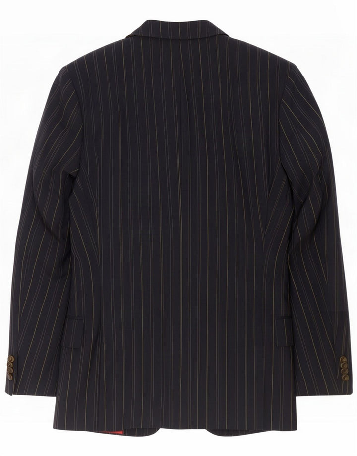 Etro Ανδρικό τζάκετ Blazer 3 κουμπιών IT 48 Μαλλί μεσαίου μπλε ριγέ