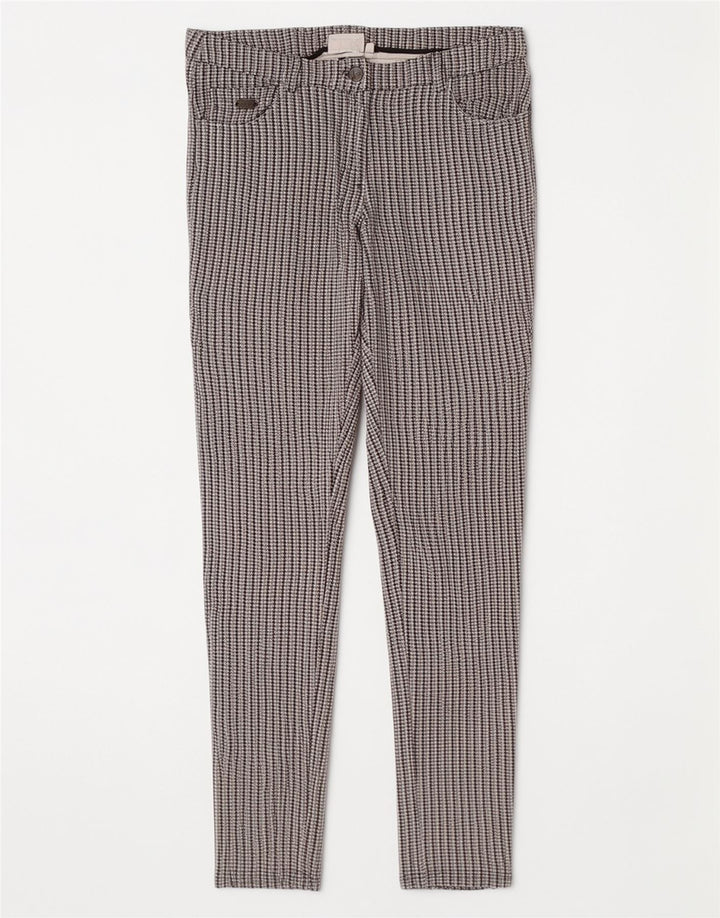 Ellesse Γυναικείο Slim Casual Παντελόνι Medium W30 L28 Grey Houndstooth Viscose