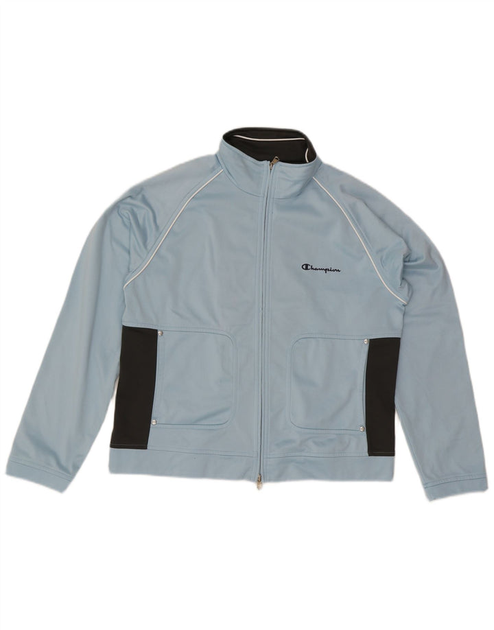 Γυναικεία αθλητική φόρμα Champion Top Jacket UK 16 Large Blue Colorblock Polyester