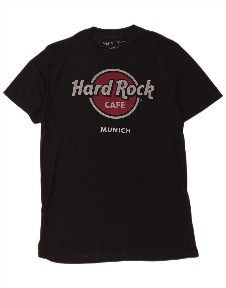Ανδρικό γραφικό T-shirt Hard Rock Cafe Munich Top Medium Μαύρο
