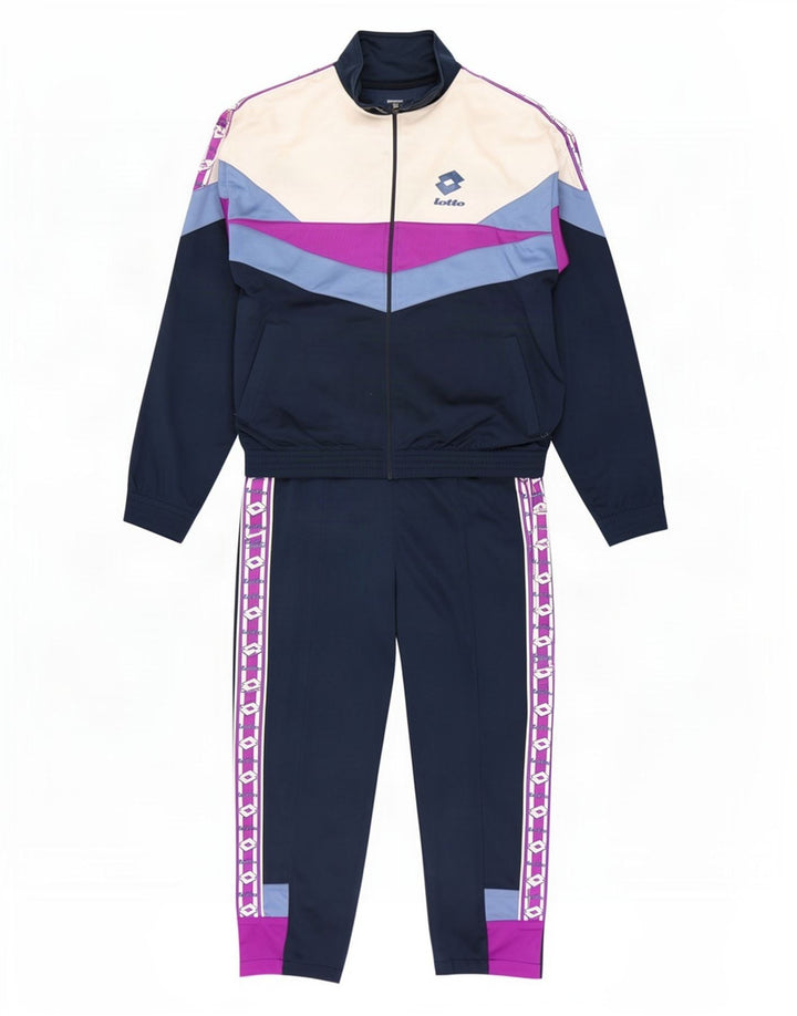 Ανδρική φόρμα Lotto Graphic Full Medium Navy Blue Colorblock Polyester