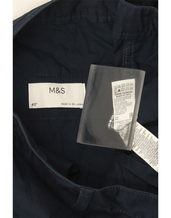 Ανδρικό σορτς Cargo Marks & Spencer W42 2XL Navy Blue Cotton